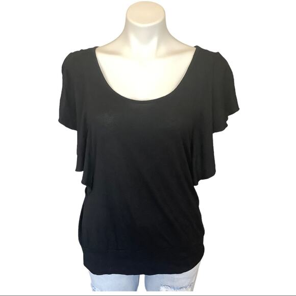 Express Ruffled Sleeve Tee - Picture 1 of 6